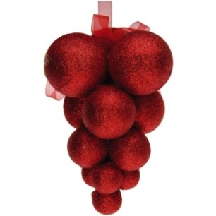 Grappe De 13 Boules À Suspendre, D17cm, Boite Pvc