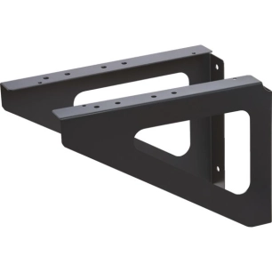 Equerres Pour Fixation Murale Noir Mat H.17.5 X L.25 X P.3 Cm