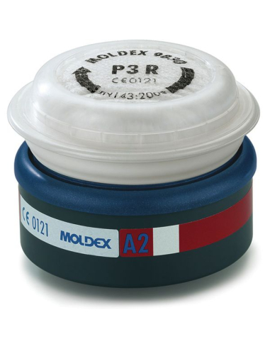 Filtres P2R Easylock Moldex Protection respiratoire P2 réutilisable, fixation Easylock - moldex