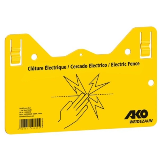 Pancarte De Signalisation Attention Clôture