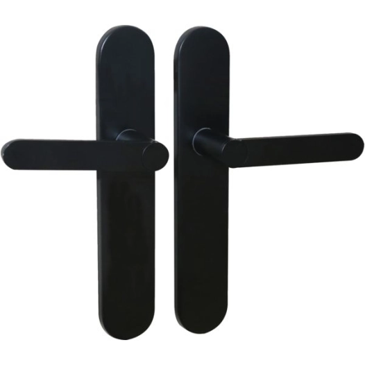 Ensemble Poignée Porte Meudon Bdc Noir Aluminium