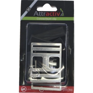 Connecteur Clip Inox Pour Ruban 40 Mm, 5 Pcs