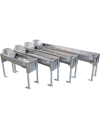 Abreuvoir Inox Vidage Express 1,40M Vidange rapide et hygiène optimale - CRC Industrie