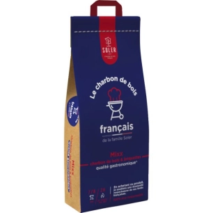 Mix Charbon De Bois & Briquettes - Sac De 8kg