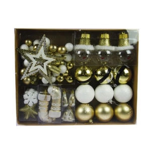 Set Décorations Sapin Or - 71 Pièces