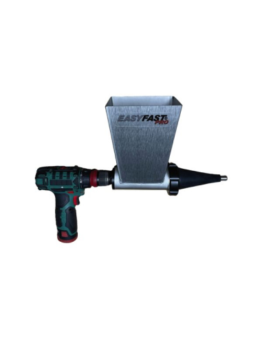 Easyfast Pro - Applicateur Rapide De Joint Mortier 2l - Avec Un Côn E Caoutchouc + Une Buse Inox Ø 10/12 Mm