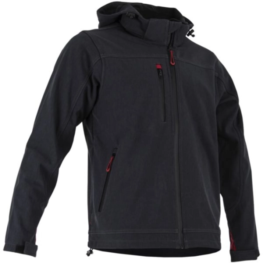 Treillis Blouson Polaire Softshell 3 Couches Gris/Rouge T.4 - 2187-4