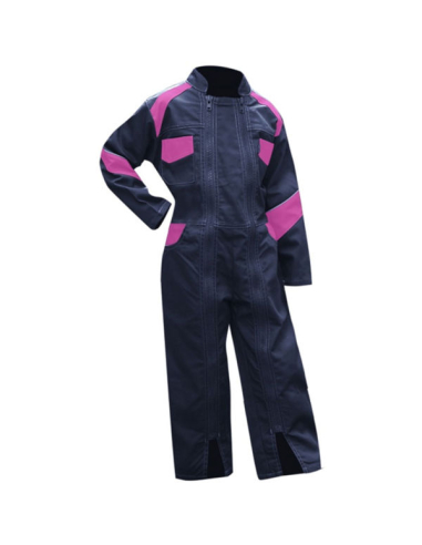Combinaison Fleur Enfant/Ado Double Fermeture Bicolor Bleu/Rose