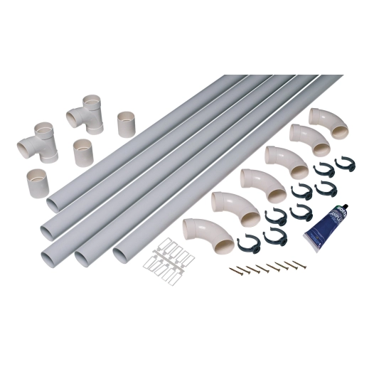 Kit De Conduits Et Accessoires Aspiration Centralisée Diametre 51mm Serie T Pour 1 Prise - Aldes