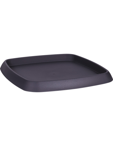 Soucoupe Carrée Anthracite EDA Protection sol optimale, design carré moderne. - EDA