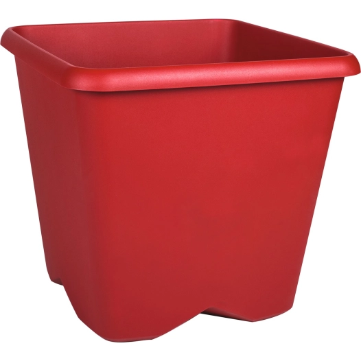 Pot plastique carré chorus 24,2 l rubis l 34,5 x l 34,5 x h 31,9 cm