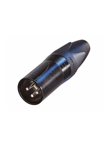 neutrik - connecteur xlr, 3 points mâle, argenté, noir