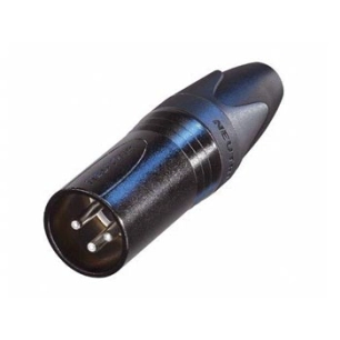neutrik - connecteur xlr, 3 points mâle, argenté, noir