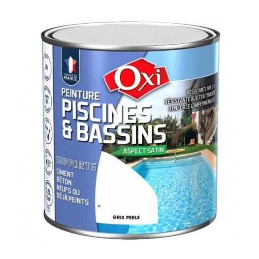 OXI Peinture piscine 0 5l gris clair - OXI