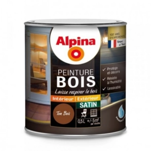 Peinture Bois 0.5 litres ton bois - ALPINA