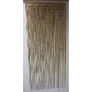 Rideau de portes Sticks Bambou gris 90x200cm - LUANCE