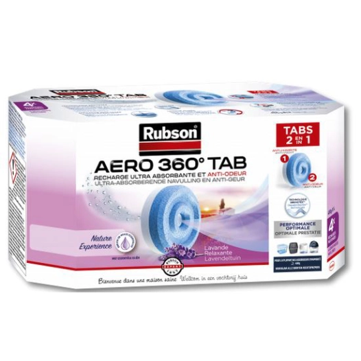 Recharge Aero Nature Fleurs Sauvage X4 pour absorbeur d'humidité - RUBSON