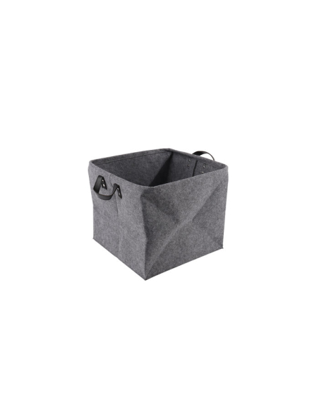 panier a pellets-buches gris