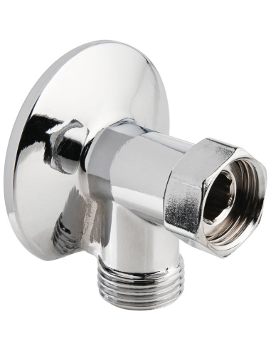Applique Poli Chrome F15x21 M15x21 Adaptateur fileté en chrome poli - RTM S.r.l.