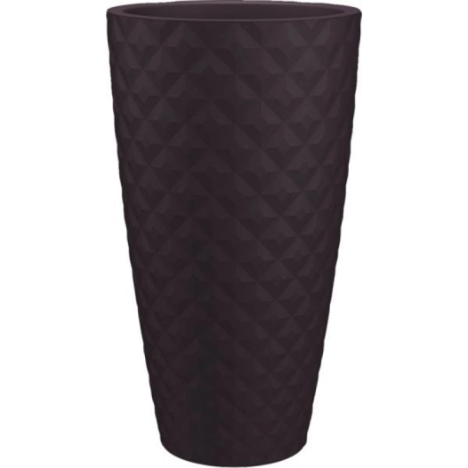 Pot de fleur havana tropical haut 70cm gris boue - EDA