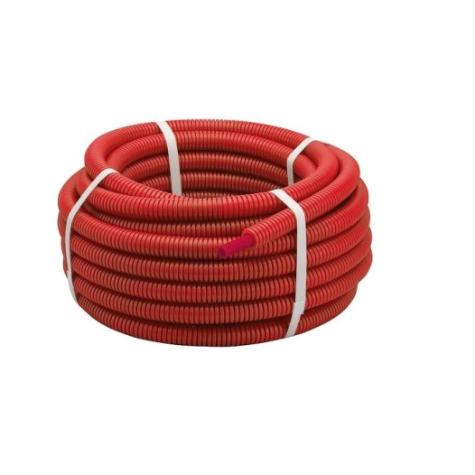 Tube PER rouge prégainé 13x16 couronne 25m - NOYON ET THIEBAULT