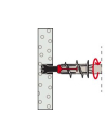 Cheville autoforeuse pour plaques de carton plâtre DuoBlade S PH K NV avec vis tête ronde - fischer