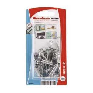Cheville autopercée metal gkm blister de 10 - FISCHER