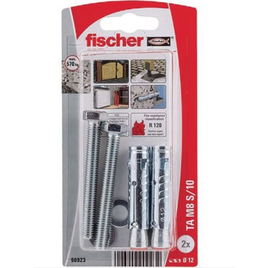 Cheville Lourde Ta M 8mm - 2 pièces - Fischer