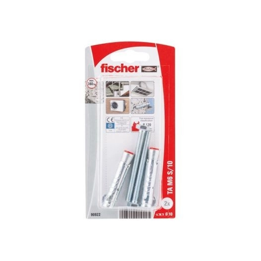 Cheville Lourde Ta M 6mm - 2 pièces - Fischer