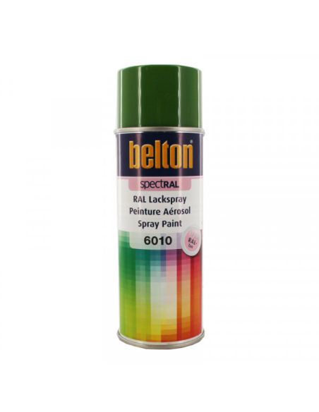 Peinture en bombe Spectral brillant 400ml ral 6010 vert herbe - BELTON AUTO-K
