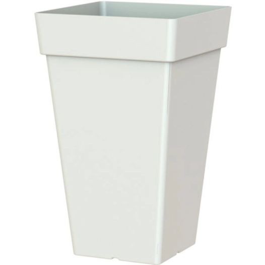Pot de fleur capri carre hauteur 65cm blanc - EDA