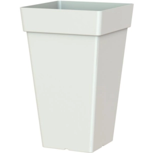 Pot de fleur capri carre hauteur 65cm blanc - EDA