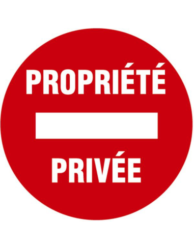 Disque signalisation d300 propriete privee - NOVAP