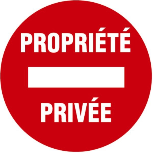 Disque signalisation d300 propriete privee - NOVAP