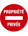 Disque signalisation d300 propriete privee - NOVAP