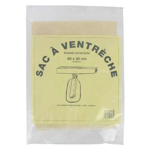 Sac écru à ventrèche dimension 60 x 35 - 1 pièce