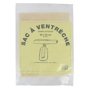 Sac écru à ventrèche dimension 60 x 35 - 1 pièce