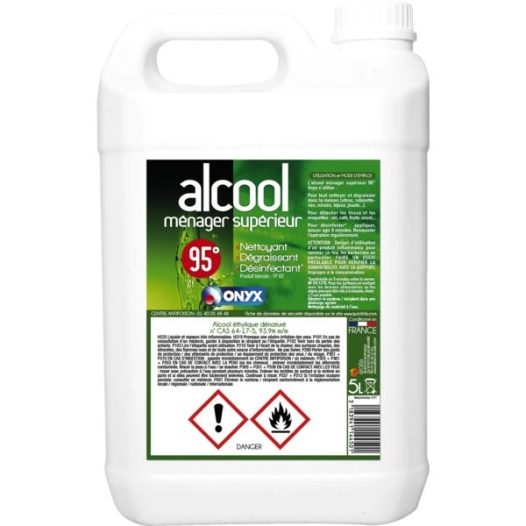Alcool ménager supérieur 5 litres - ONYX