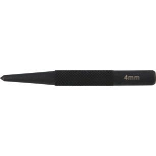 pointeau bruni moleté ø4mm