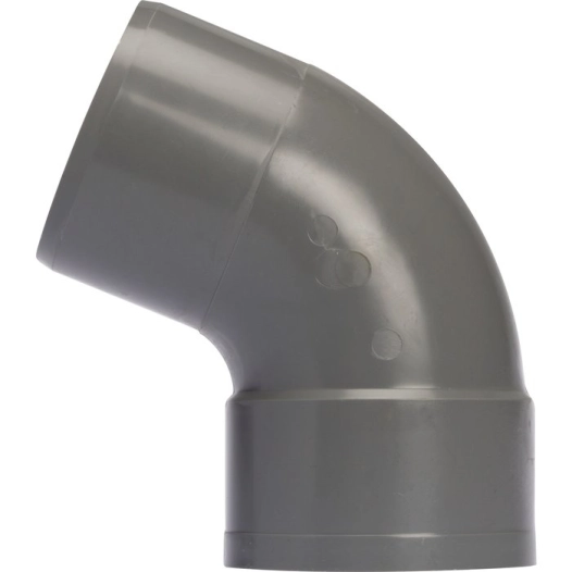 Raccord coudé à 67°30 d'évacuation - PVC - Simple emboîture - Mâle / Femelle diam.100mm