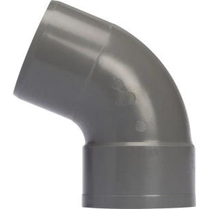 Raccord coudé à 67°30 d'évacuation - PVC - Simple emboîture - Mâle / Femelle diam.100mm