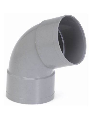 Coude PVC 67° FF 100 Raccord PVC évacuation 67° femelle-femelle - Girpi