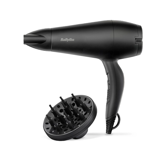Seche-Linge Babyliss 2000w Avec Diffuseur Noir Lisse D215