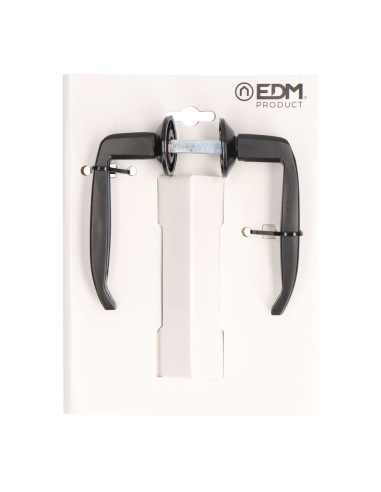 Poignée de porte Porte En Métal 232 25-38mm Noir Edm