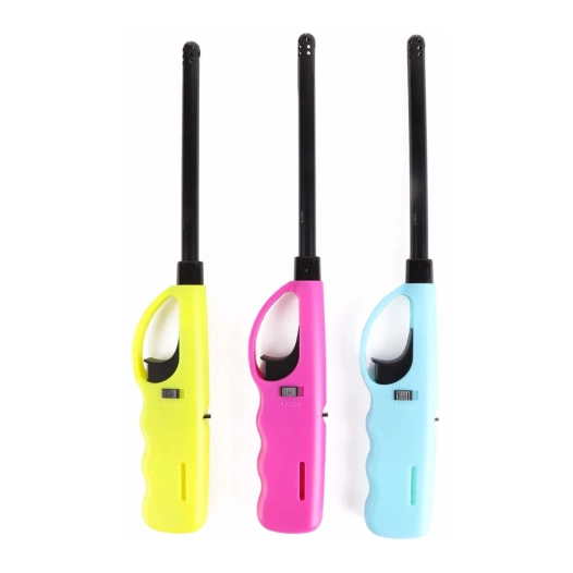 1 Briquet De Cuisine À Gaz Rechargeable 27x4x2,3cm Couleurs Assorties Euro/U