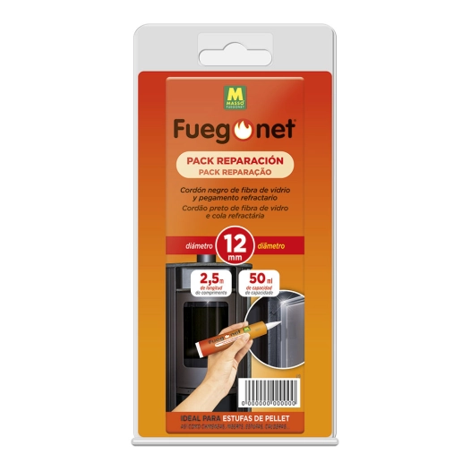 Pack Reparation: Corde Isolée Ø12 + Colle 50ml 2,5m Fuegonet Masso
