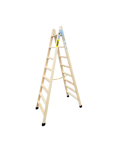 Escalier Bois Large PLABELL BLD-8 Stabilité et confort d'accès, hauteur 214cm - PLABELL
