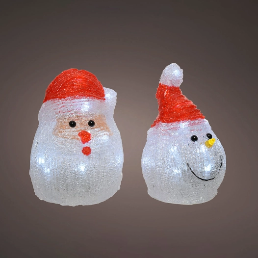 Figure De Père Noël À Led Pour Modèle Avec Des Piles Assorti D'intérieur. 491239