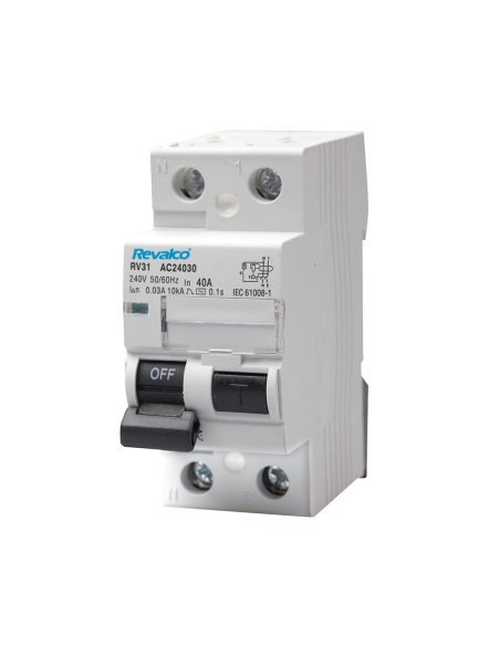 Disjoncteur Différentiel Bipolaire 40A Protection électrique différentielle 40A - REVALCO