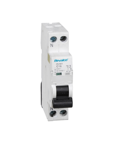 Disjoncteur 1P+N 10A Compact Protection électrique fiable et compacte - REVALCO